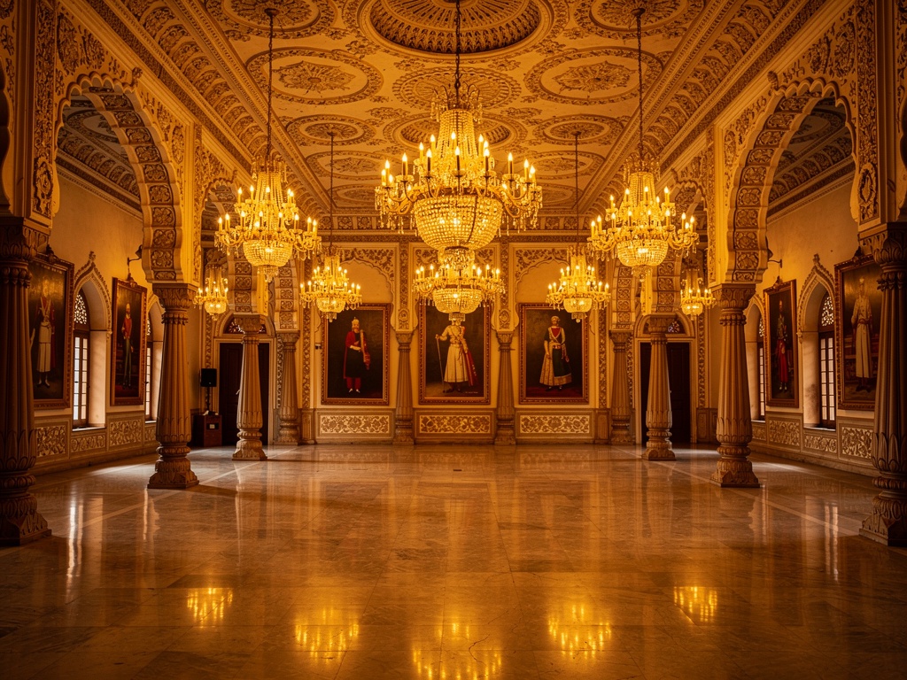 The grand Durbar Hall inside the New Palace Kolhapur